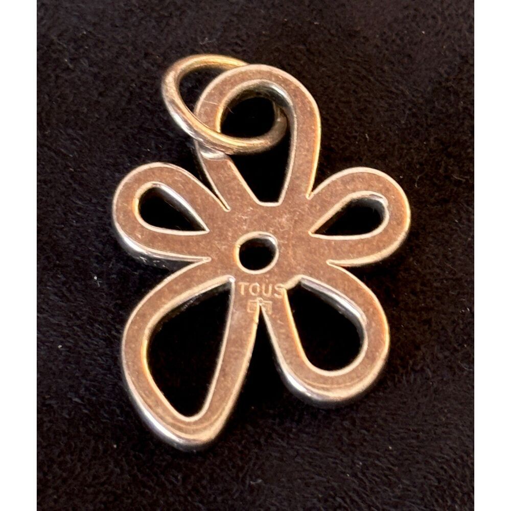 Vintage Tous Sterling Silver Daisy Flower Duna Pendant - Picture 2 of 3